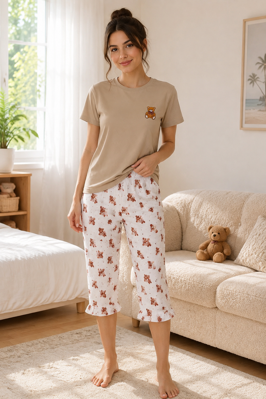تیشرت و شلوارک چین دار🥹🩵🍭